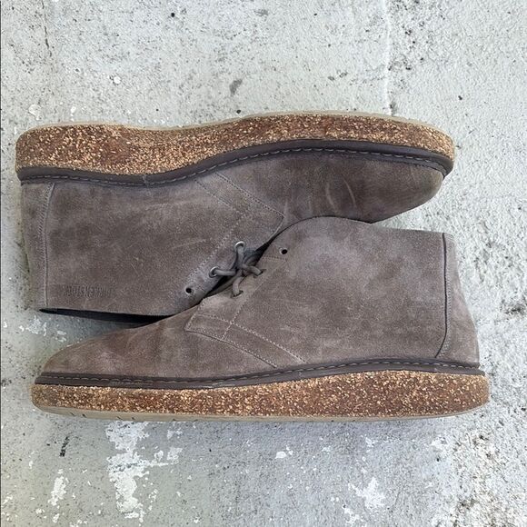Birkenstock Milton, gray suede shoes/boots - Picture 1 of 7